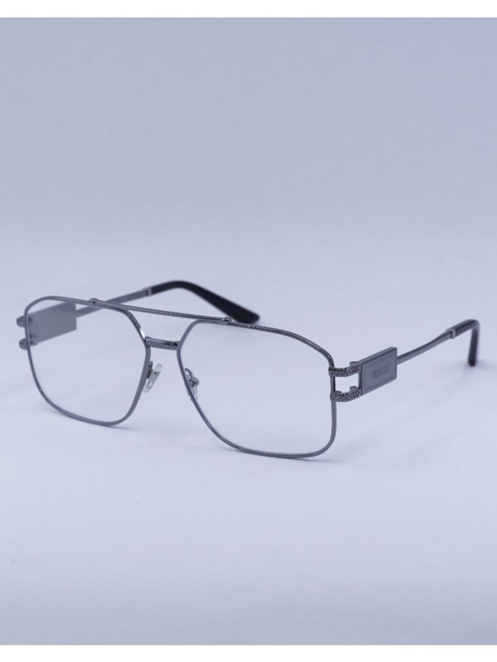 Versace VE1302 1001 Eyeglasses Gunmetal 59mm Aviator Frame
